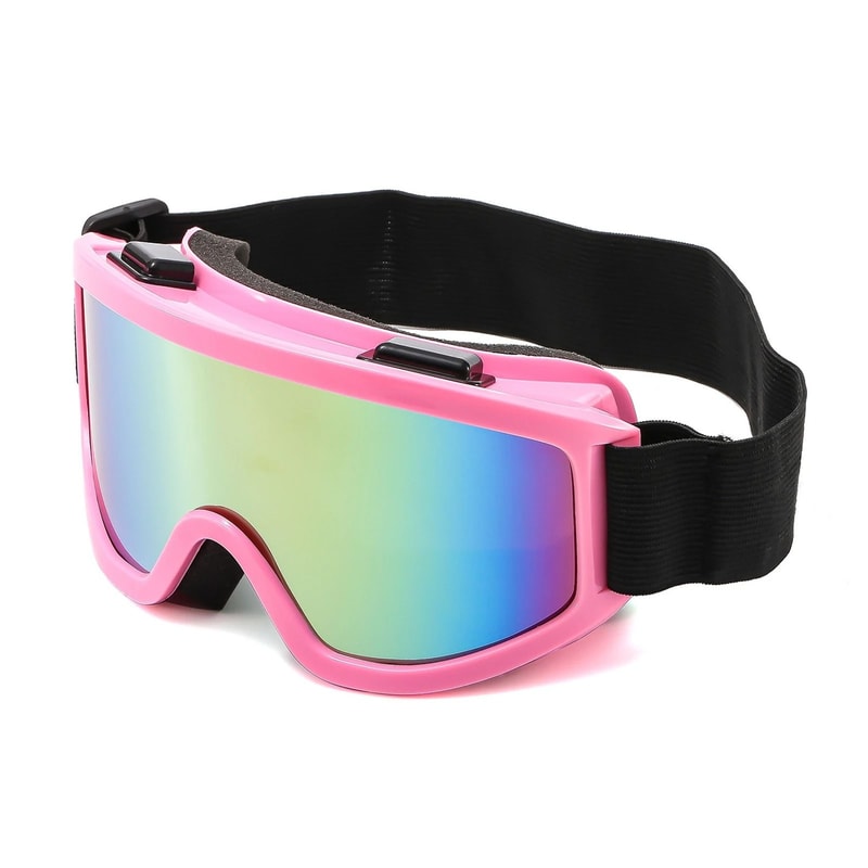 Large Frame Ski Goggles With Colorful Anti Glare Lens For Snow Sports 19