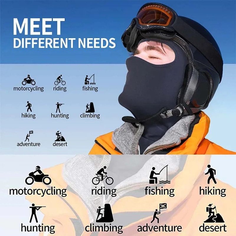 Breathable Cycling Balaclava Full Face Mask For Outdoor Sports 1