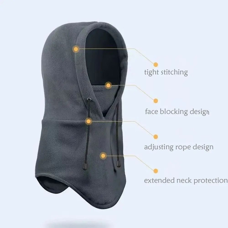 Polar Fleece Winter Balaclava Full Face Hat For Men And Women 4