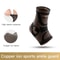 Copper Infused Ankle Support Compression Sleeve For Pain Relief And Stability 6