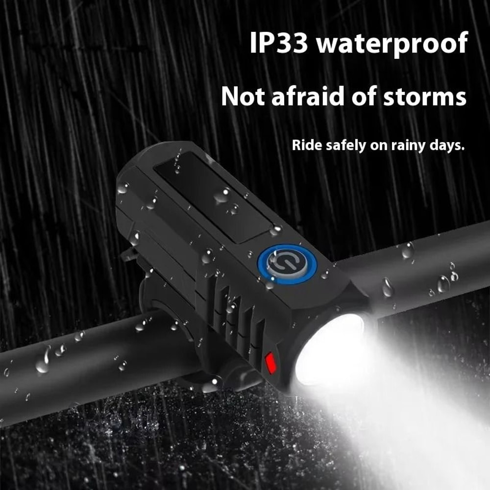 Super Bright LED USB Rechargeable Bicycle Front Light And Taillight Set 2