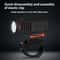 Super Bright LED USB Rechargeable Bicycle Front Light And Taillight Set 4