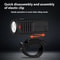 Super Bright LED USB Rechargeable Bicycle Front Light And Taillight Set 4