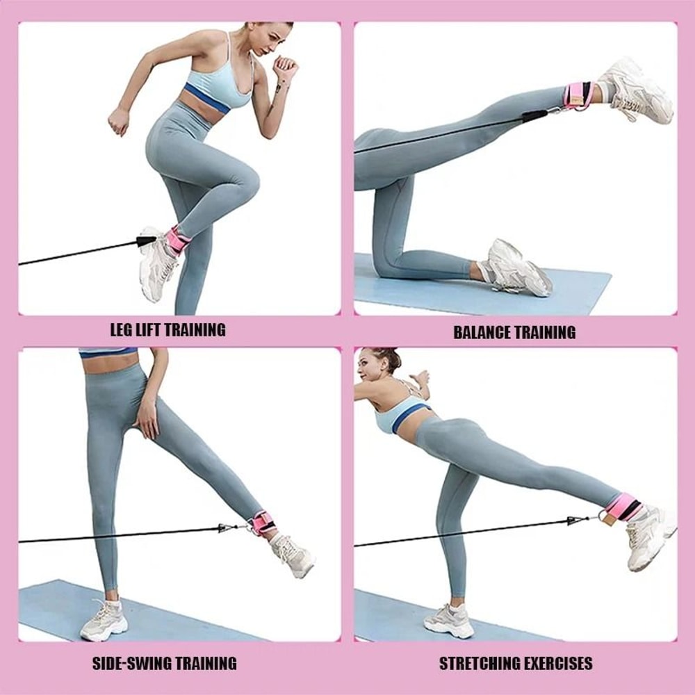 Ankle Straps Resistance Bands Set For Leg Glute And Hip Training 6