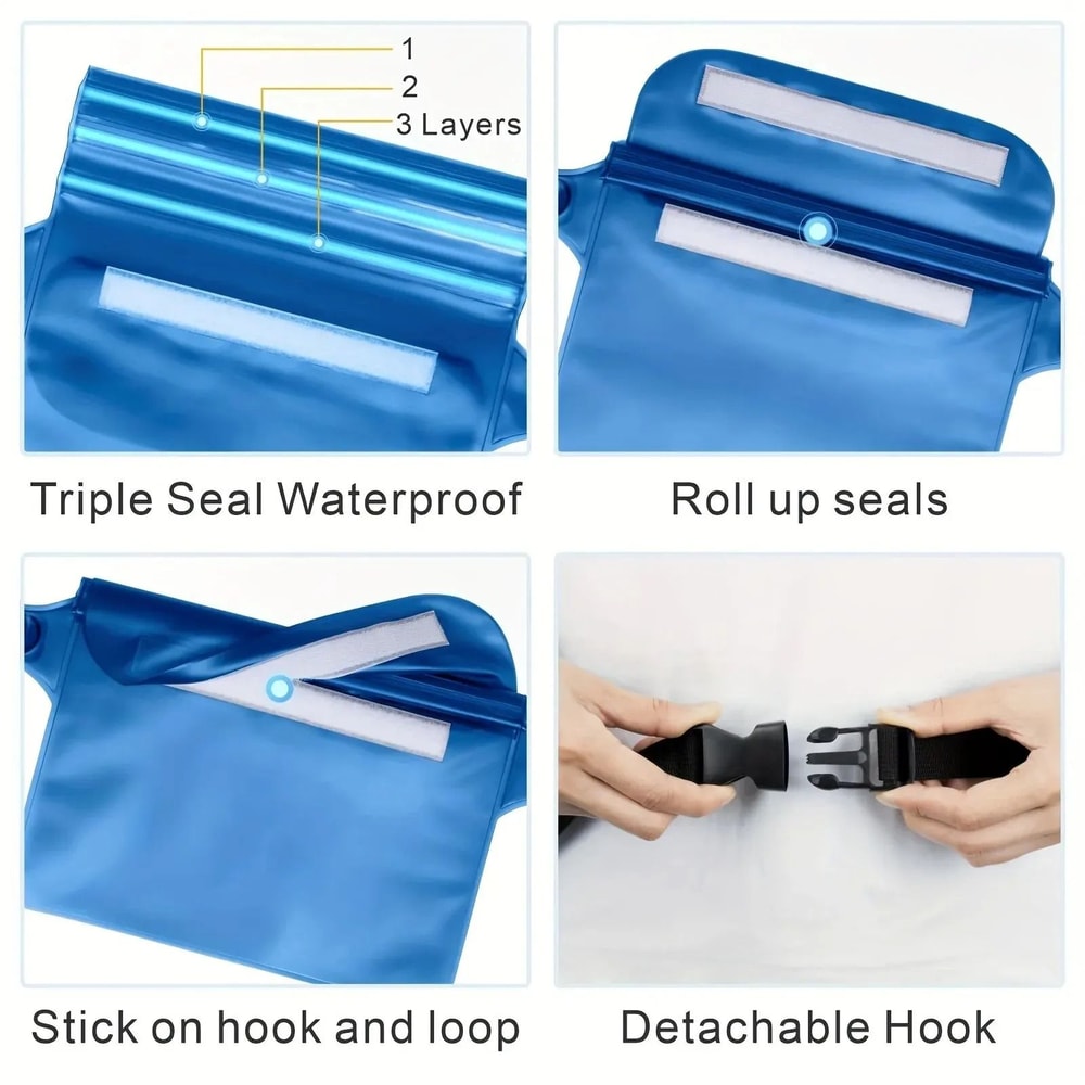 Waterproof Mobile Phone Storage Bag For Swimming And Outdoor Water Activities 4