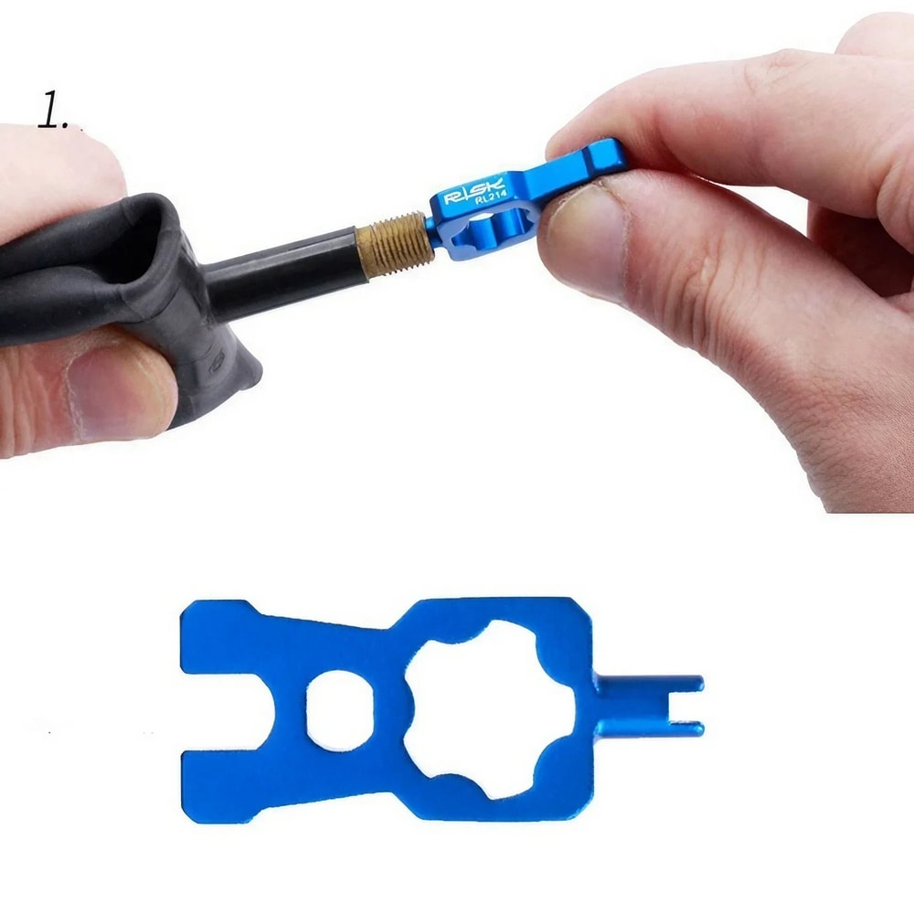 Portable Bicycle Valve Core Tool 4 In 1 1