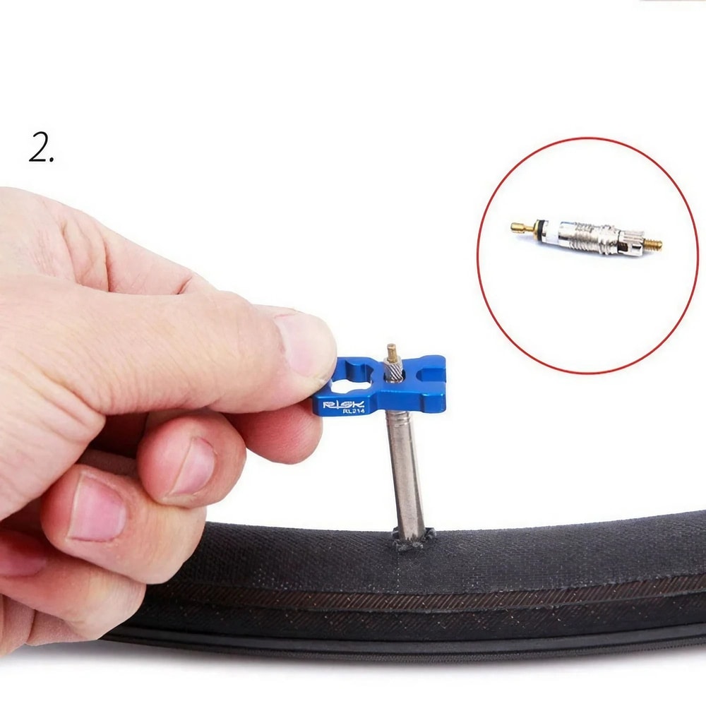Portable Bicycle Valve Core Tool 4 In 1 2