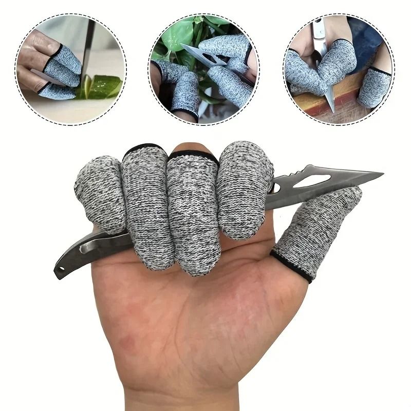 Anti Cutting Finger Gloves High Performance Protection For Kitchen And Outdoor Work 10 Pack 3