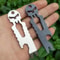 Stainless Steel Tactical EDC Multi Tool Pocket Crowbar Screwdriver Keychain 2