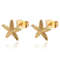 Vintage Summer Starfish Stainless Steel Stud Earrings For Women 1