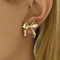 Vintage Summer Starfish Stainless Steel Stud Earrings For Women 3
