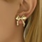 Vintage Summer Starfish Stainless Steel Stud Earrings For Women 3
