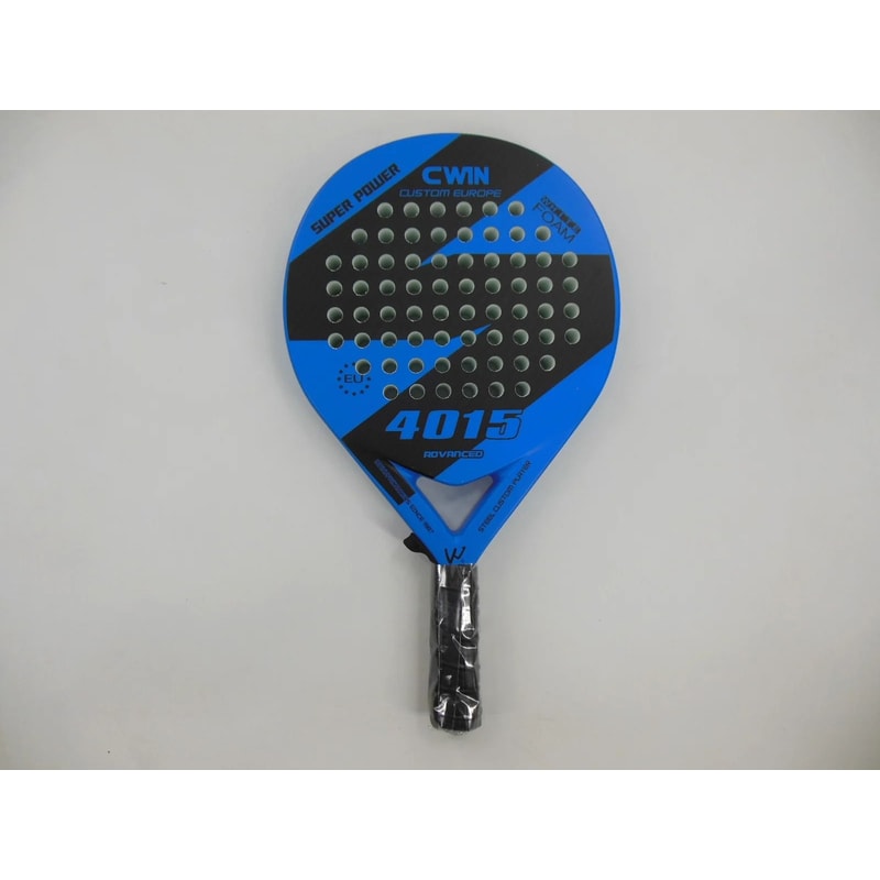 Blue And White Beach Style Carbon Padel Racket 3