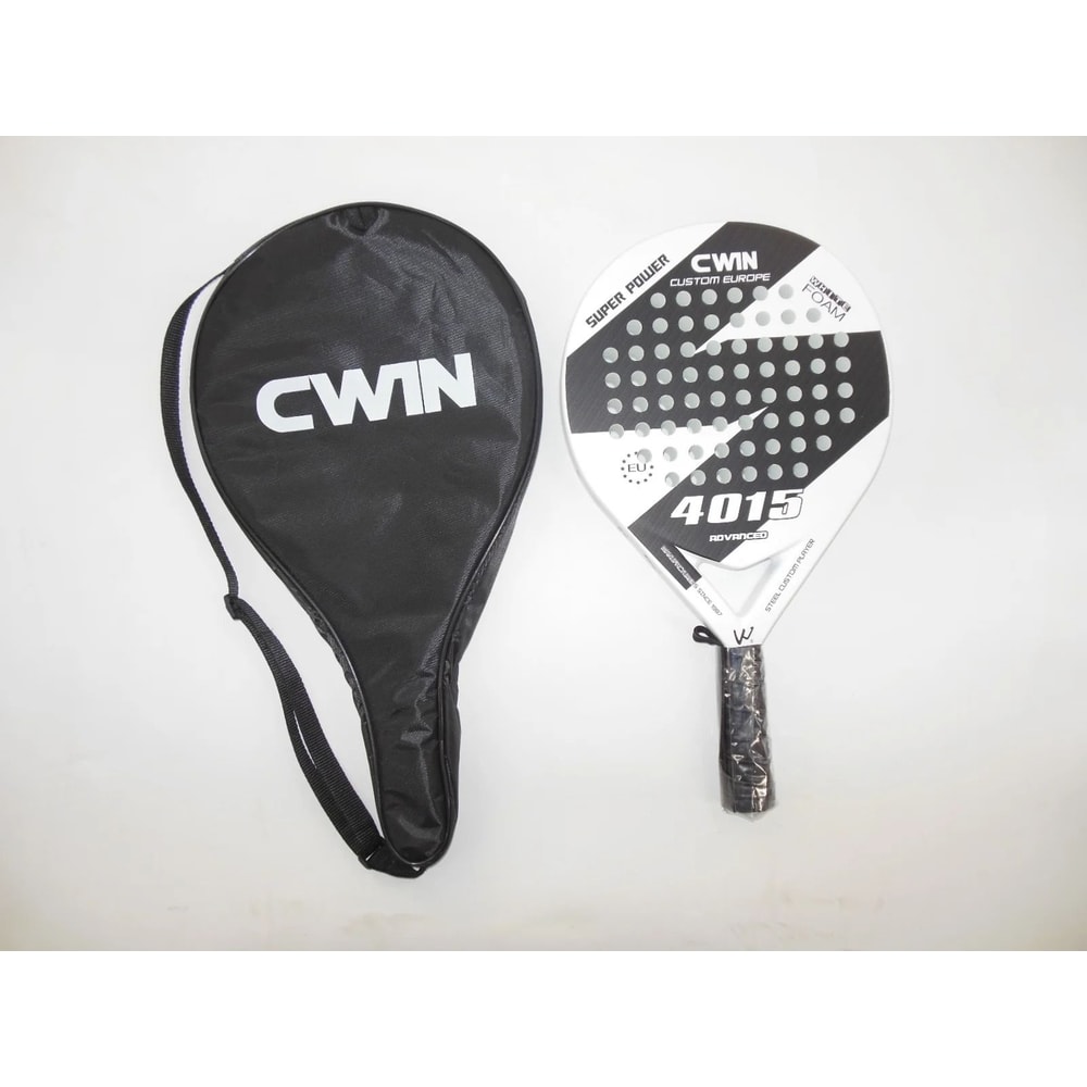 Blue And White Beach Style Carbon Padel Racket 5