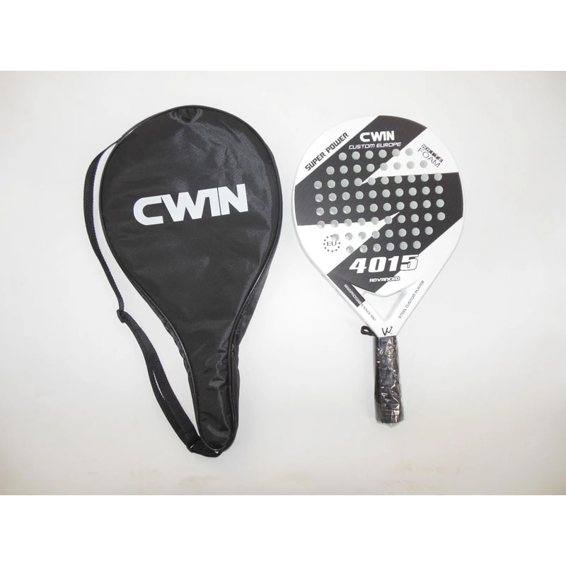 Blue And White Beach Style Carbon Padel Racket 5