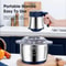 5L Electric Meat Grinder And Food Processor Stainless Steel Five Speed Chopper 6
