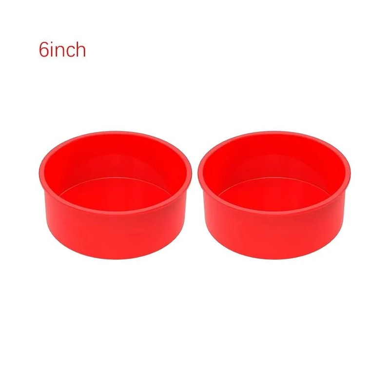 Round Silicone Cake Mold Pan Nonstick Reusable Baking Tray For Kitchen Baking 12