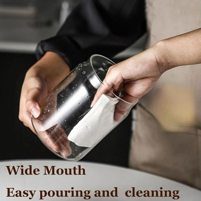 Coffee Vacuum Container 900ml And 1200ml Airtight Glass Storage Jar 4