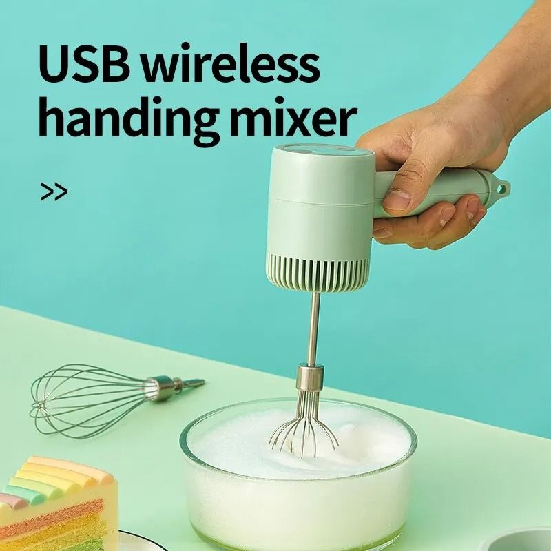 Wireless Electric Hand Whisk For Baking Mixing And Cream Beating 1