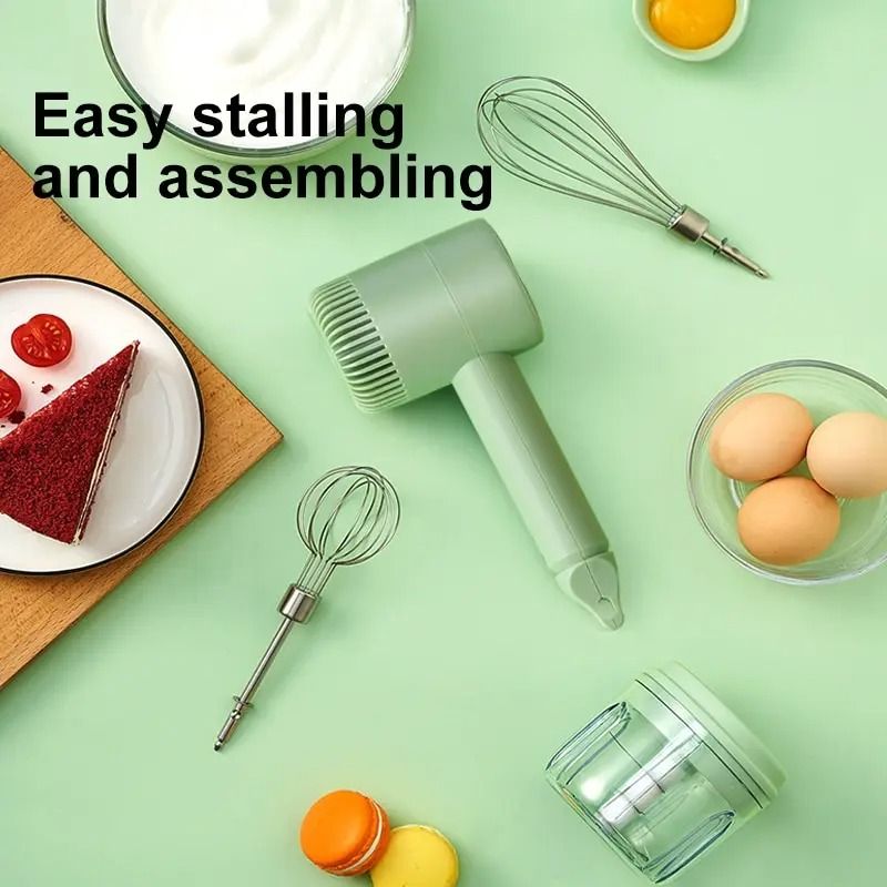 Wireless Electric Hand Whisk For Baking Mixing And Cream Beating 3
