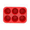 Silicone Jumbo Muffin Pan 6 Cup Large Muffin Pan For Cupcakes Popovers Cheesecake Bites 6