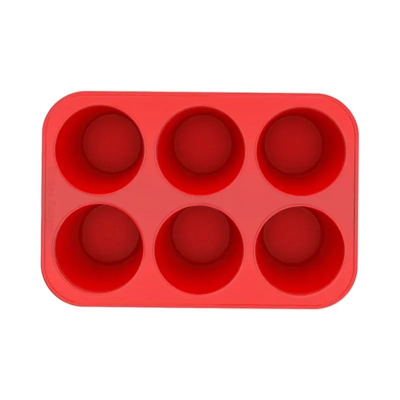 Silicone Jumbo Muffin Pan 6 Cup Large Muffin Pan For Cupcakes Popovers Cheesecake Bites 6