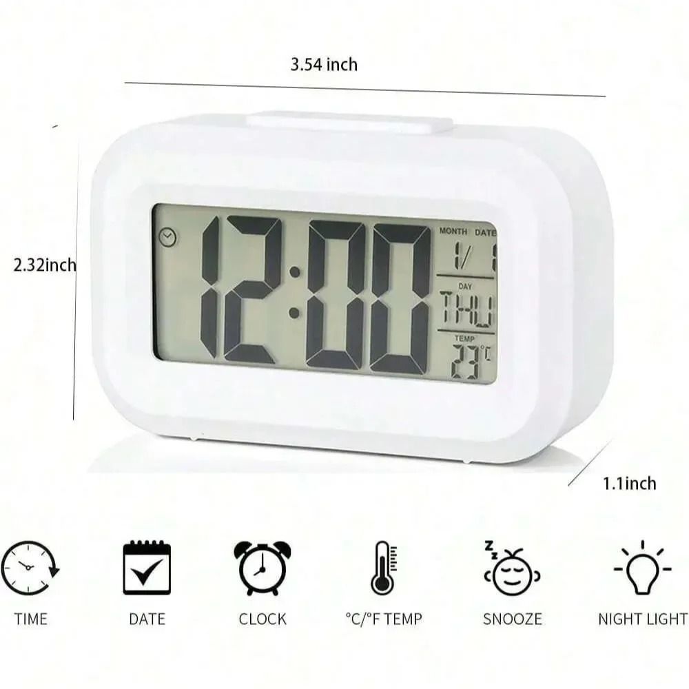 LED Digital Alarm Clock With Backlight Snooze And Calendar Display 5
