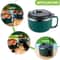 Stainless Steel Noodle Bowl Set With Handle And Lid 1L 3