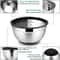 Stainless Steel Mixing Bowl With Lid And Non Slip Silicone Base 1