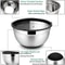 Stainless Steel Mixing Bowl With Lid And Non Slip Silicone Base 1