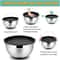 Stainless Steel Mixing Bowl With Lid And Non Slip Silicone Base 2