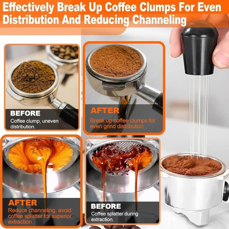 Espresso Dispensing Tool With Magnetic Holder And 20 Needles 2