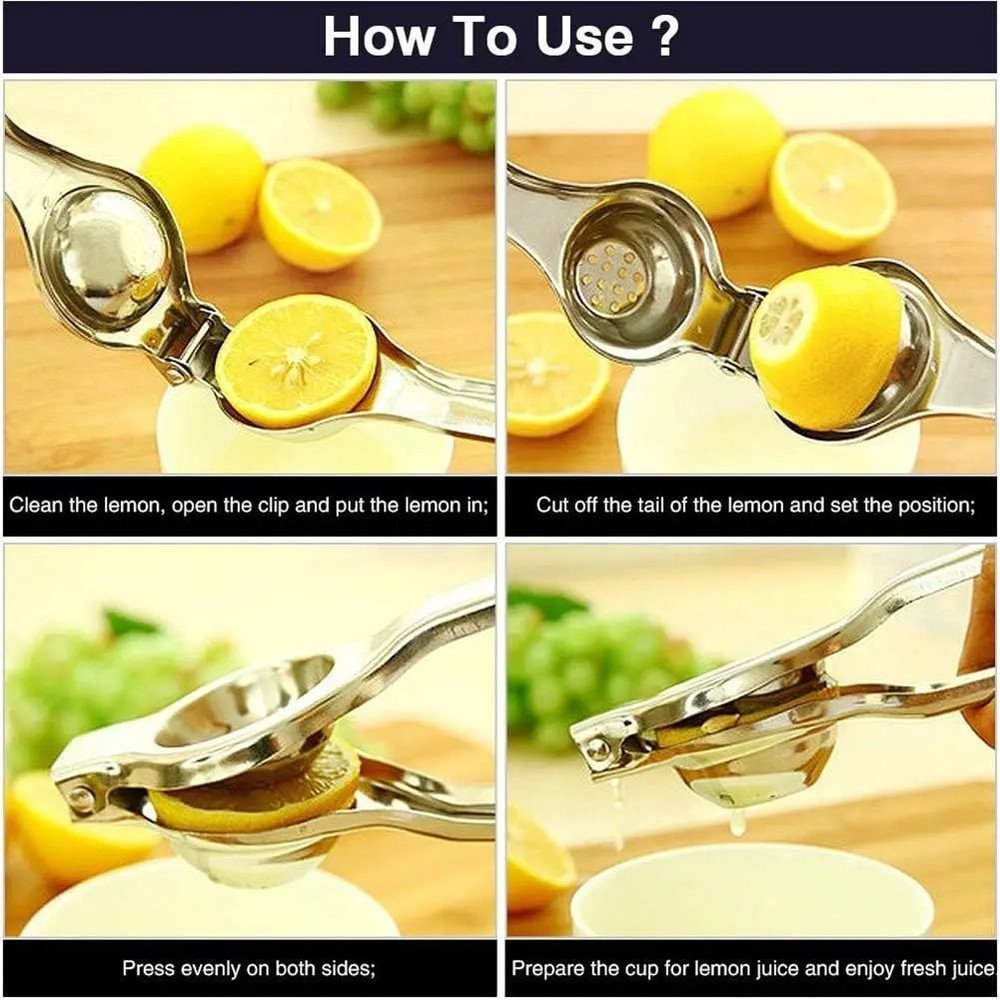 High Quality Lemon Juicer Stainless Steel Manual Citrus Press 2