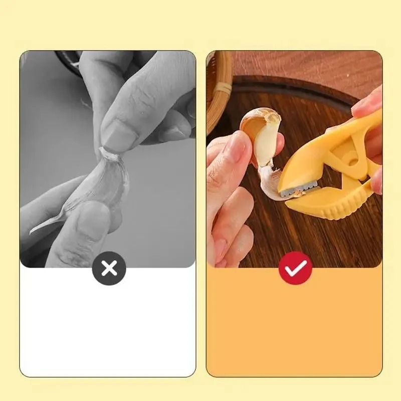 Effortlessly Peel Garlic With Our Ergonomic Garlic Skin Remover Clips No Nail Damage Or Lingering O 2