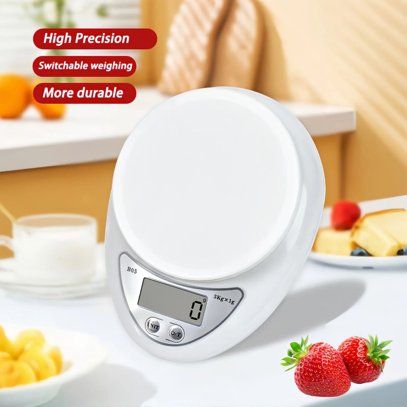 5kg Mini Electronic Scale Portable Digital Kitchen Scale 0