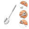 Portable Spaghetti Spoon Noodle Kitchen Gear Stainless Utensils Steel Pasta Server 2