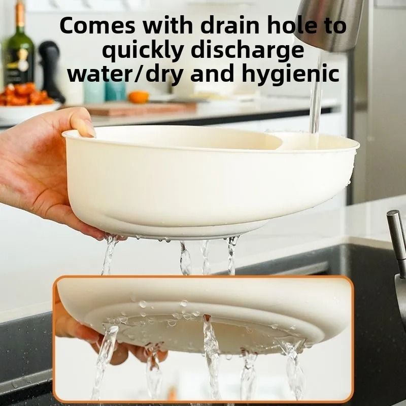 2 In 1 Snail Drain Automatic Cleaning Basket Fruit Plate Filter 4