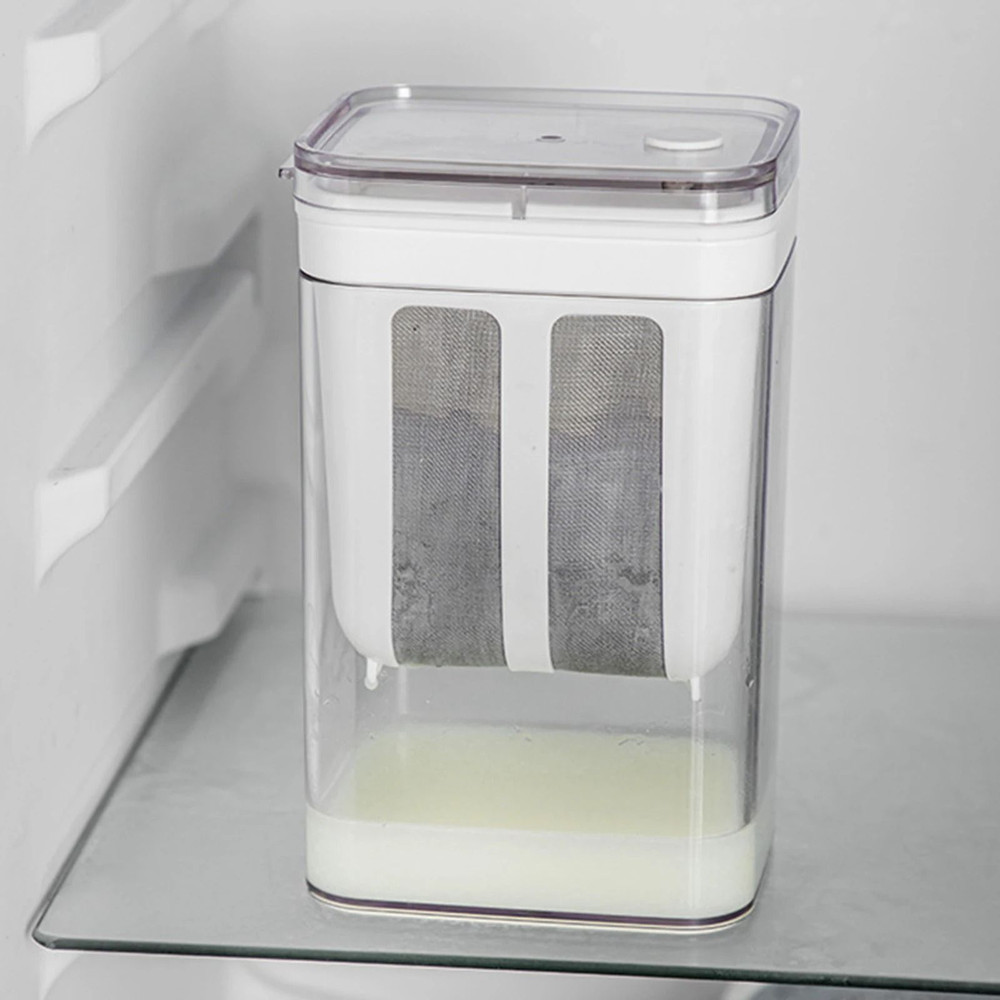 Greek Yogurt Strainer 1100ml Washable Kitchen Food Strainer With Lid 2