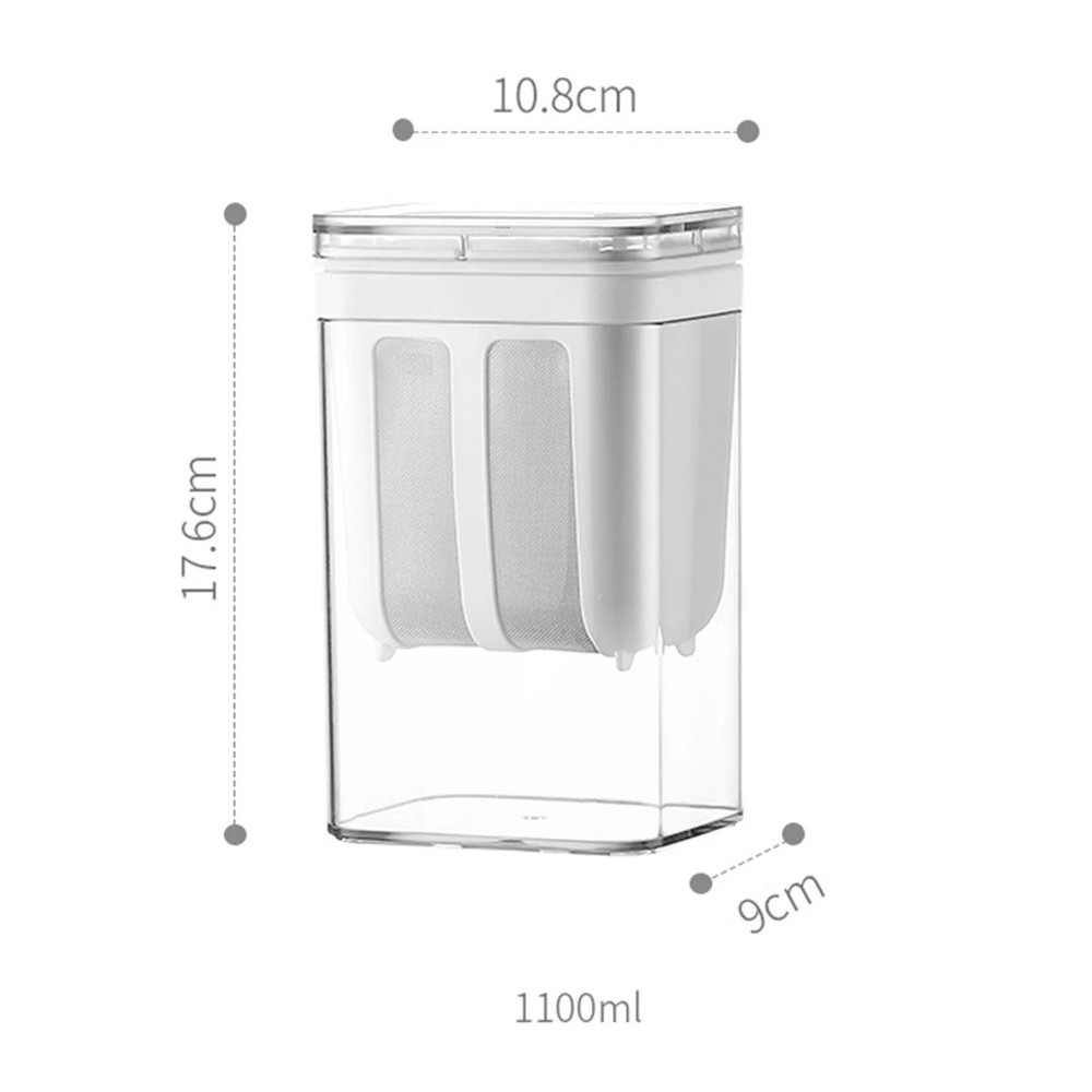 Greek Yogurt Strainer 1100ml Washable Kitchen Food Strainer With Lid 6