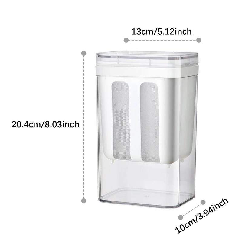 Greek Yogurt Strainer 1100ml Washable Kitchen Food Strainer With Lid 7