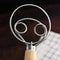Danish Dough Whisk Stainless Steel Hand Mixer With Wooden Handle 2