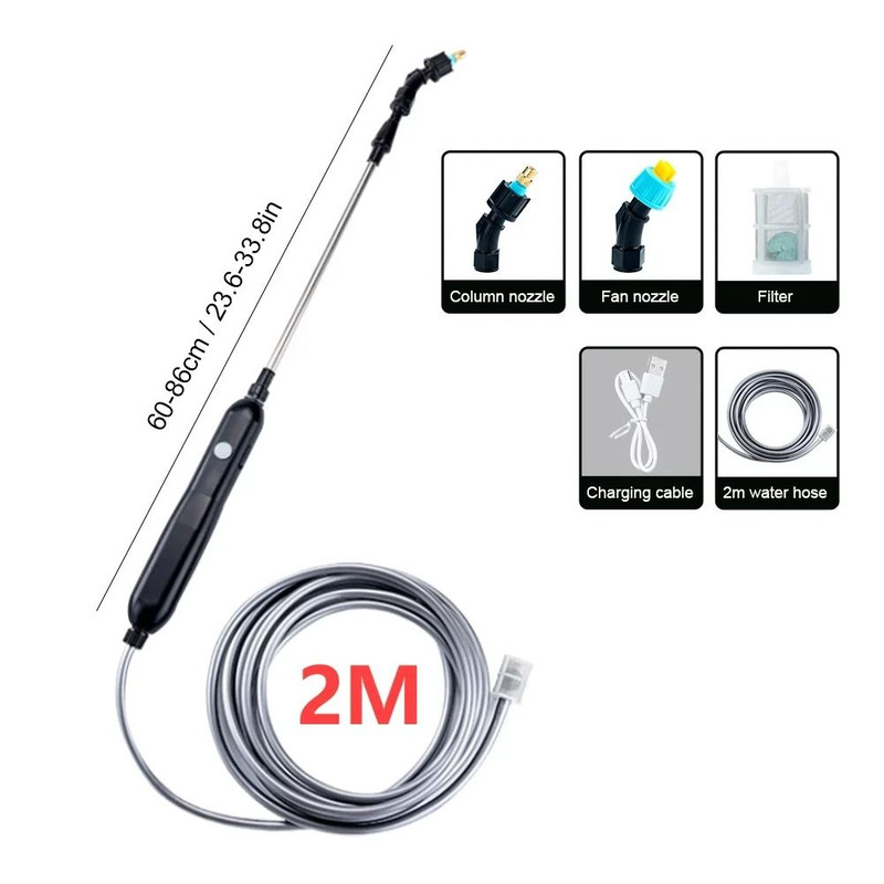 5L Electric Sprayer Automatic USB Rechargeable Garden Sprayer With Adjustable Nozzles 7