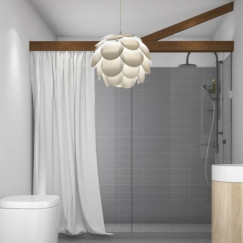 Nordic Modern Lotus Flower Lampshade Plastic Lamp Cover For Ceiling Light And Hanging Lamps 3