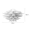 Nordic Modern Lotus Flower Lampshade Plastic Lamp Cover For Ceiling Light And Hanging Lamps 7