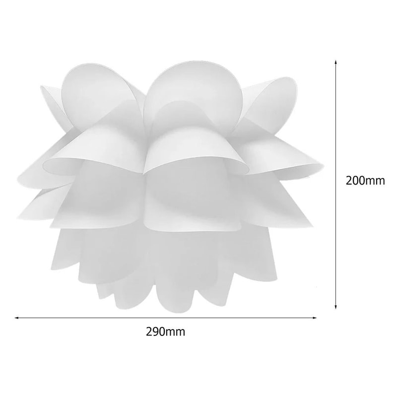 Nordic Modern Lotus Flower Lampshade Plastic Lamp Cover For Ceiling Light And Hanging Lamps 8
