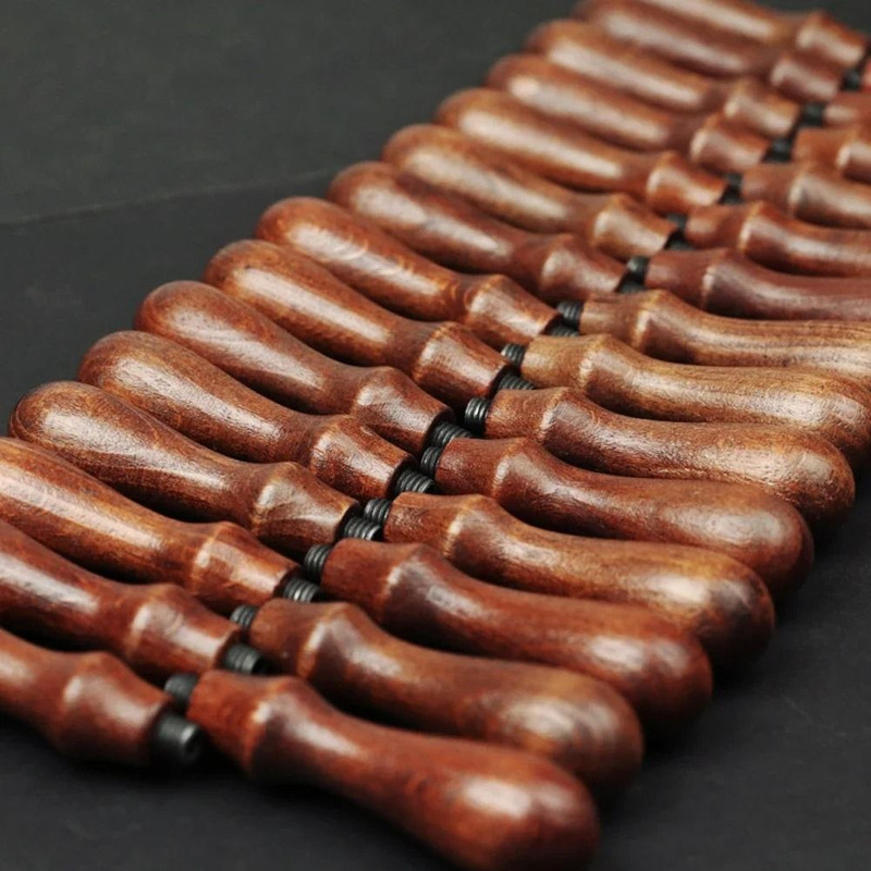 Rosewood Lacquer Handle Solid Wood Wax Seal Stamp Handle For Invitations And Crafting 4
