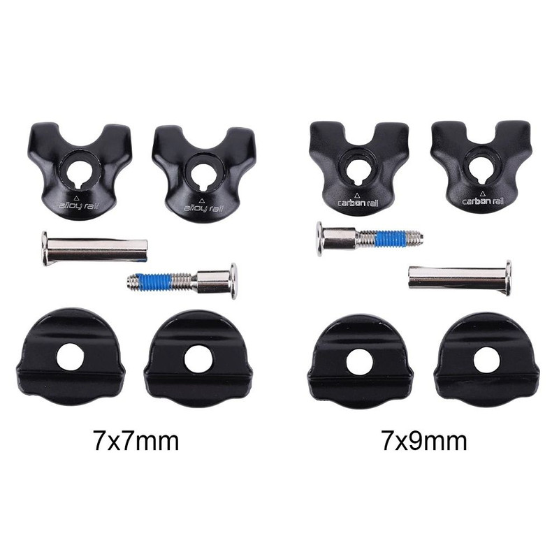 Bicycle Seat Pipe Clamp Conversion Sleeve For Carbon And Steel Saddle Rails 7x7mm And 7x9mm 2