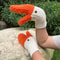 Creative Goose Shape Knitting Gloves Unisex Cartoon Swan Mittens Full Finger Winter Warm Gloves 1