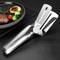 Steel Steak Clamp Food Bread Meat Clip Tongs Tool Shovel Clamp For Cooking Fried BBQ 4