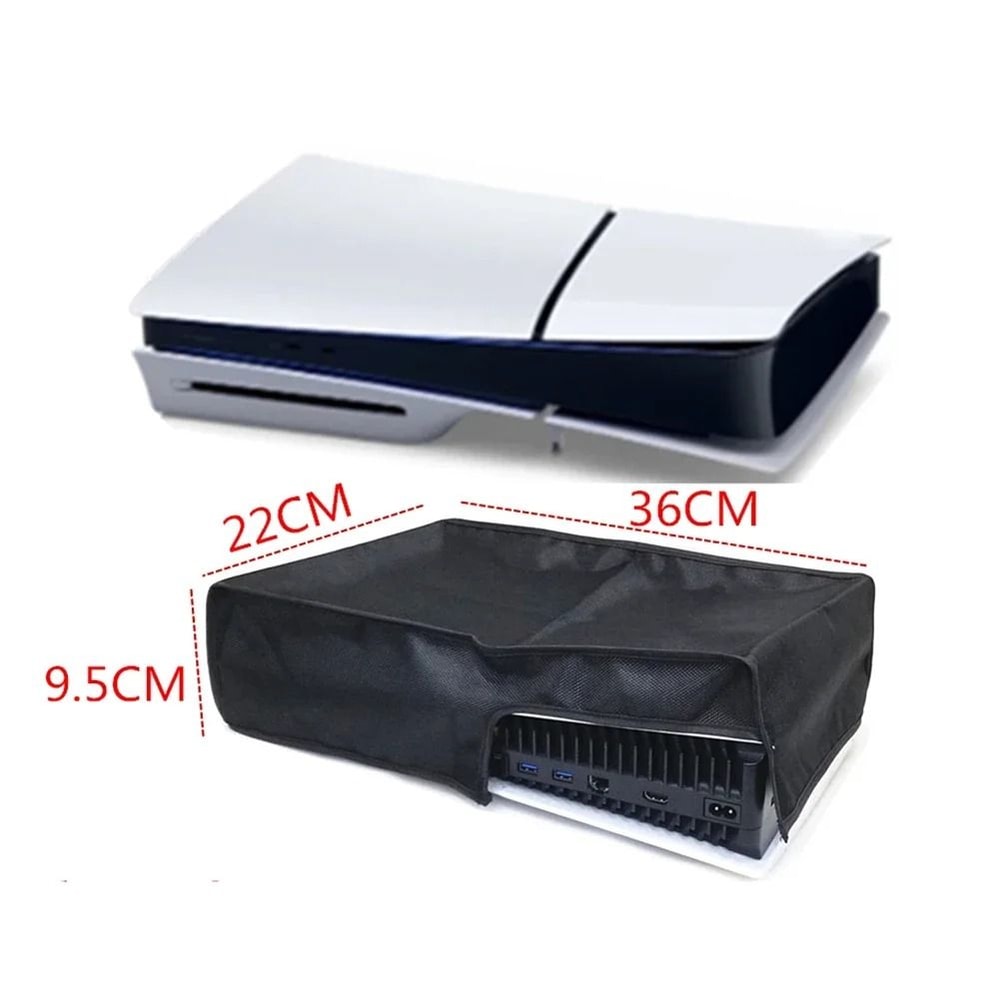 PS5 Slim Console Dust Cover Waterproof Anti Scratch Protector For Vertical Or Horizontal Setup 8